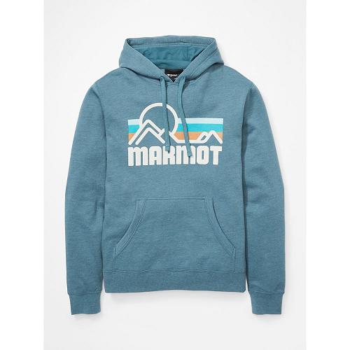 Marmot Coastal Clothes - Mens Hoodies Blue Grey CA3526710 Canada